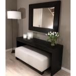 بوفيه خشب ام دي -أسود